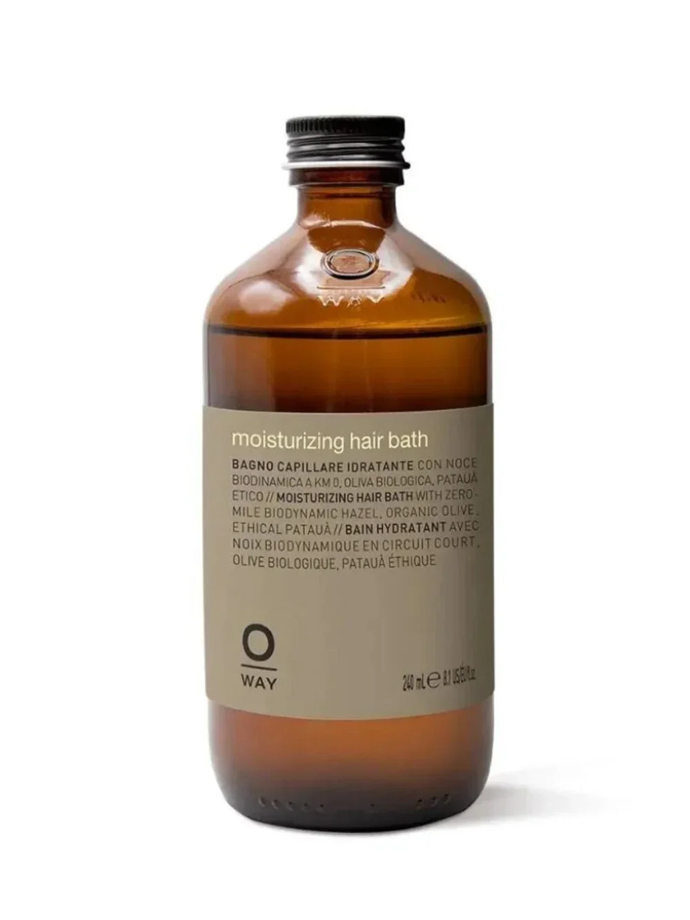OWAY Moisturizing Hair Bath Hydrating Shampoo 240ml 8.1 oz with Pump